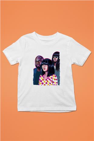Khruanybin Baskılı Beyaz Unisex Beyaz Çocuk Tişört - Tshirt