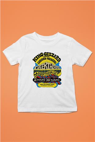 Khruanybin Baskılı Beyaz Unisex Beyaz Çocuk Tişört - Tshirt