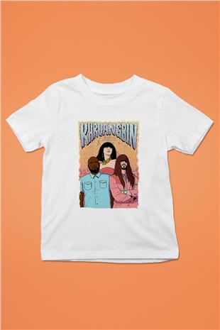 Khruanybin Baskılı Beyaz Unisex Beyaz Çocuk Tişört - Tshirt