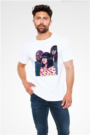 Khruanybin Baskılı Unisex Beyaz Tişört - Tshirt