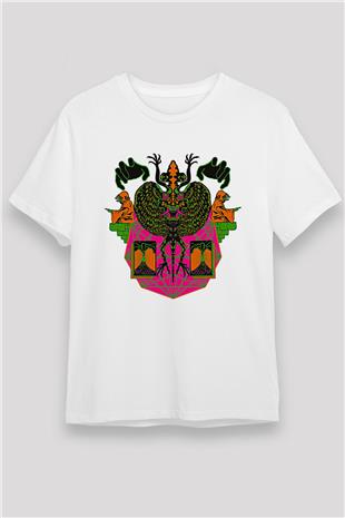 Khruanybin Baskılı Unisex Beyaz Tişört - Tshirt