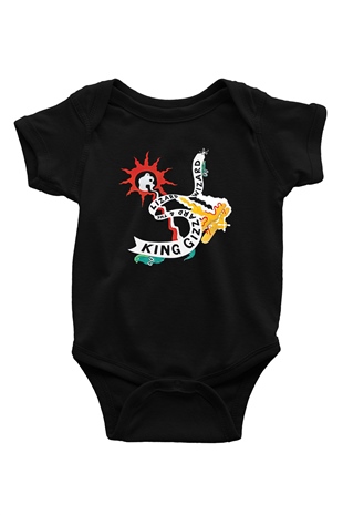 Khruanybin Baskılı Unisex Siyah Bebek Body - Zıbın