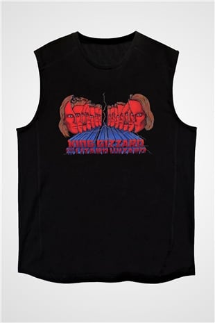 Khruanybin Baskılı Unisex Siyah Kolsuz Tişört - Tshirt