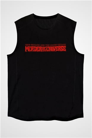 Khruanybin Baskılı Unisex Siyah Kolsuz Tişört - Tshirt