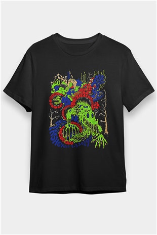 Khruanybin Baskılı Unisex Siyah Tişört - Tshirt