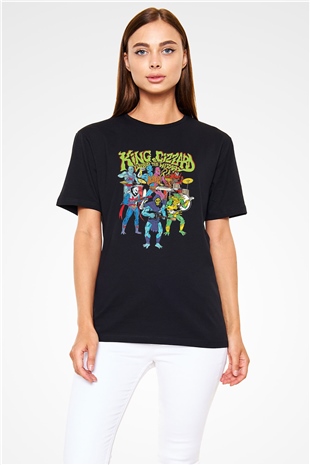 Khruanybin Baskılı Unisex Siyah Tişört - Tshirt