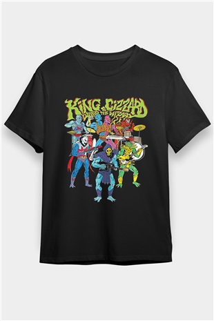Khruanybin Baskılı Unisex Siyah Tişört - Tshirt