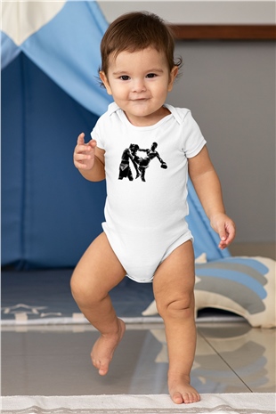Kick boks Beyaz Bebek Body - Zıbın