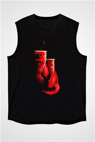 Kick boks Siyah Unisex Kolsuz Tişört
