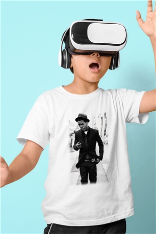 Kid Cudi Baskılı Beyaz Unisex Çocuk Tişört