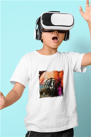 Kid Cudi Baskılı Unisex Beyaz Çocuk Tişört
