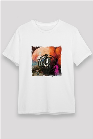 Kid Cudi Baskılı Unisex Beyaz Tişört