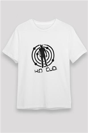 Kid Cudi Baskılı Unisex Beyaz Tişört
