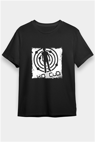 Kid Cudi Baskılı Unisex Siyah Tişört