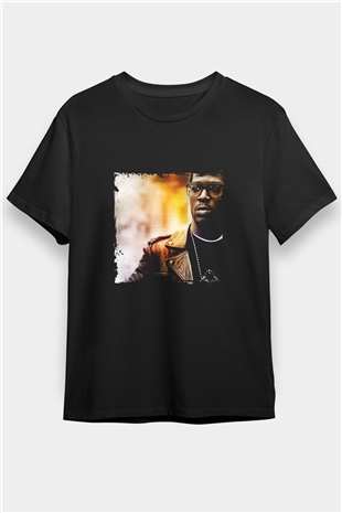 Kid Cudi Baskılı Unisex Siyah Tişört