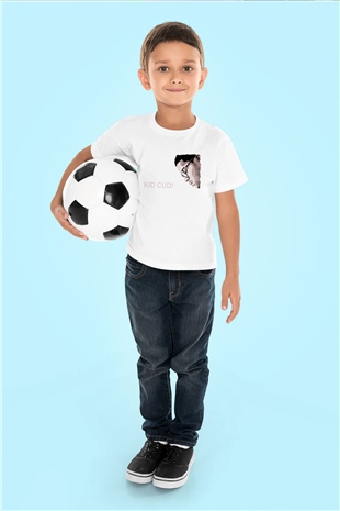 Kid Cudi Beyaz Unisex Çocuk Tişört