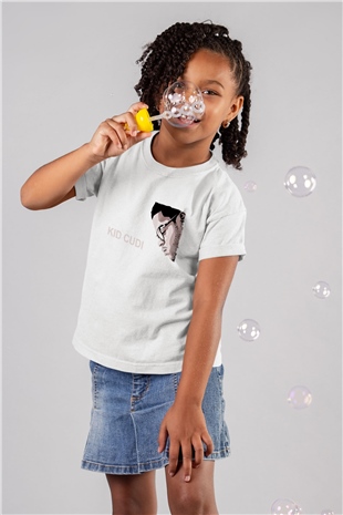 Kid Cudi Beyaz Unisex Çocuk Tişört