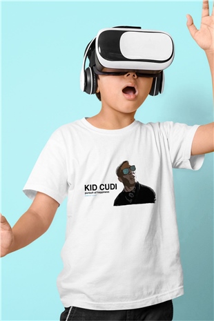 Kid Cudi Beyaz Unisex Çocuk Tişört