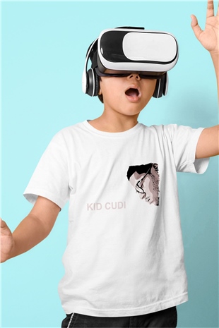 Kid Cudi Beyaz Unisex Çocuk Tişört