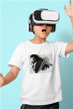 Kid Cudi Beyaz Unisex Çocuk Tişört