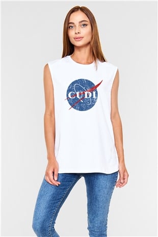 Kid Cudi Beyaz Unisex Kolsuz Tişört