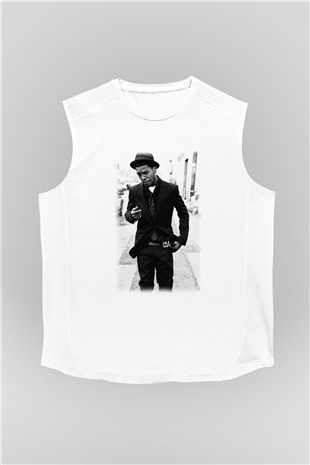 Kid Cudi Beyaz Unisex Kolsuz Tişört