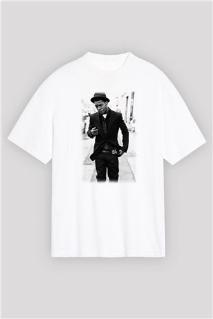 Kid Cudi Beyaz Unisex Oversize Tişört T-Shirt