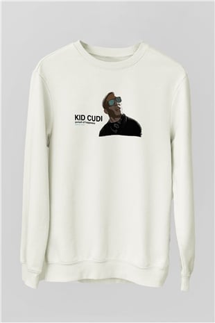 Kid Cudi Beyaz Unisex Sweatshirt