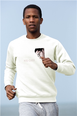 Kid Cudi Beyaz Unisex Sweatshirt