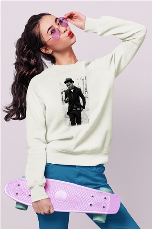 Kid Cudi Beyaz Unisex Sweatshirt