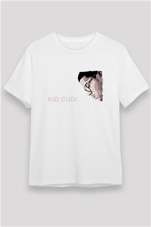 Kid Cudi Beyaz Unisex Tişört T-Shirt - TişörtFabrikası