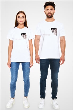 Kid Cudi Beyaz Unisex Tişört T-Shirt - TişörtFabrikası