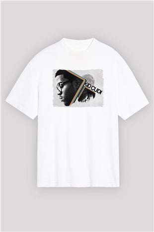 Kid Cudi Beyaz Unisex Tişört T-Shirt - TişörtFabrikası