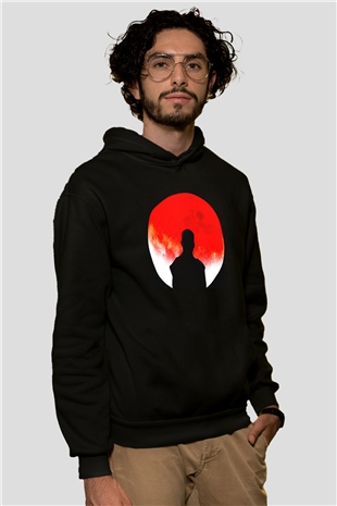 Kid Cudi Siyah Unisex Kapüşonlu Sweatshirt