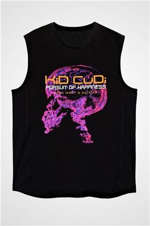 Kid Cudi Siyah Unisex Kolsuz Tişört