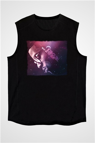 Kid Cudi Siyah Unisex Kolsuz Tişört