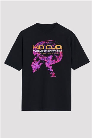 Kid Cudi Siyah Unisex Oversize Tişört T-Shirt