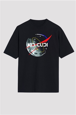 Kid Cudi Siyah Unisex Oversize Tişört T-Shirt