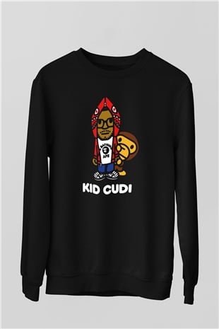 Kid Cudi Siyah Unisex Sweatshirt