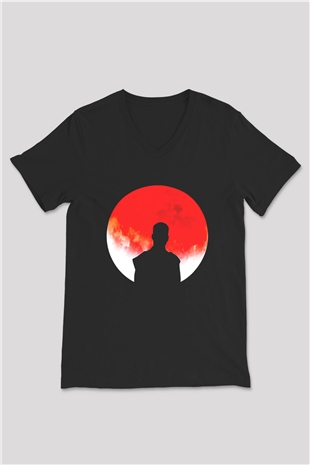 Kid Cudi Siyah Unisex V Yaka Tişört