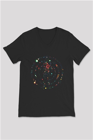 Kid Cudi Siyah Unisex V Yaka Tişört T-Shirt