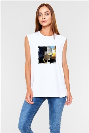 Kid n Play Baskılı Unisex Beyaz Kolsuz Tişört