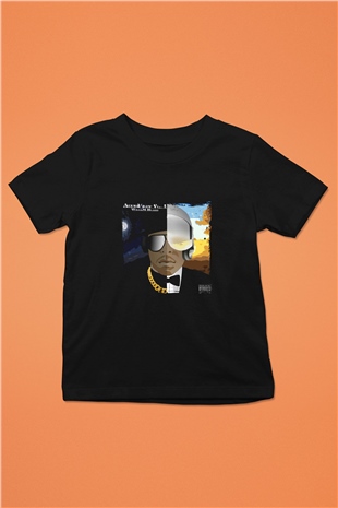 Kid n Play Baskılı Unisex Siyah Çocuk Tişört