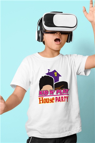 Kid n Play Beyaz Unisex Çocuk Tişört