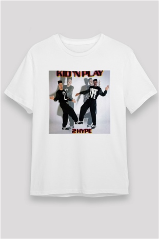 Kid n Play Beyaz Unisex Tişört T-Shirt - TişörtFabrikası
