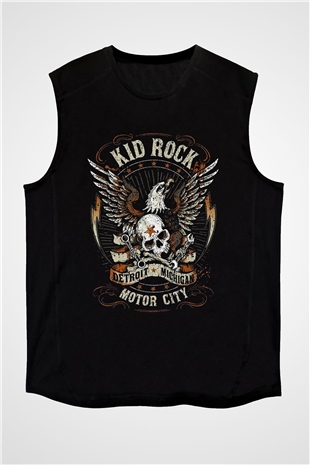 Kid Rock Siyah Unisex Kolsuz Tişört