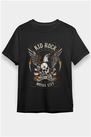 Kid Rock Siyah Unisex Tişört T-Shirt - TişörtFabrikası