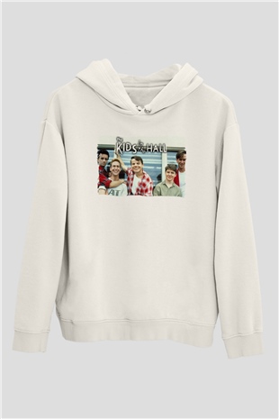 Kids in the Hall Beyaz Unisex Hoodie