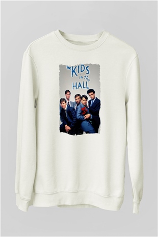 Kids in the Hall Beyaz Unisex Sweatshirt