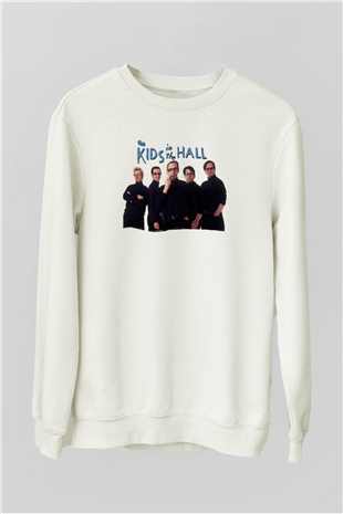 Kids in the Hall Beyaz Unisex Sweatshirt